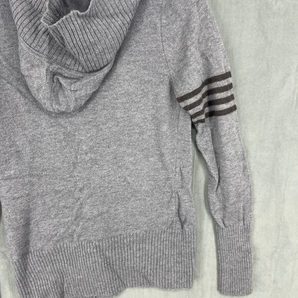 Patagonia Cardigan Sweater Womens Small Gray Lambswool Button Up Hooded Knit - Picture 8 of 11